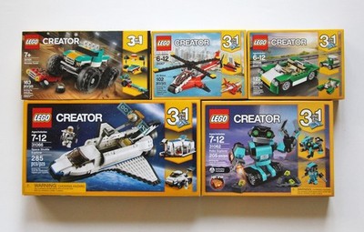 NEW Lego Creator Retired Lot ~ 31066 Space Shuttle 31062 Robo Explorer 31101 ++