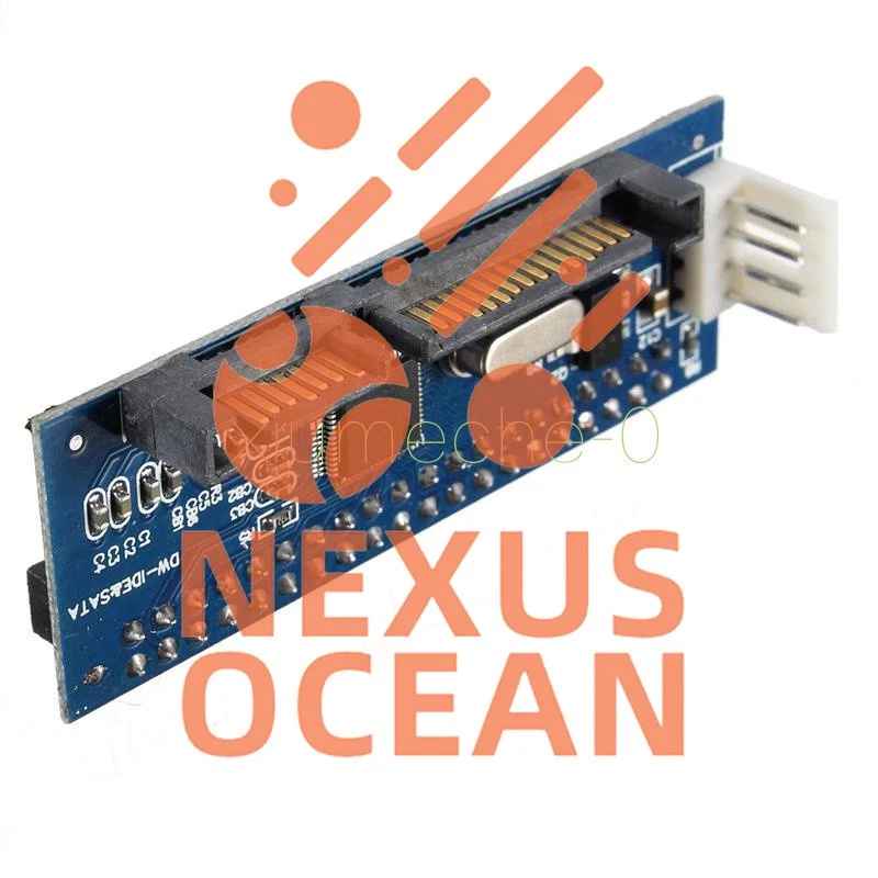 PATA/40-Pin IDE Female to SATA Serial 7+15Pin 22-Pin Male Adapter Card for 3.5" - Image 3 of 4