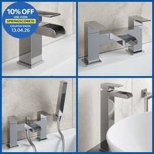 Waterfall Bathroom Taps Chrome Basin Mixer Bath Filler Shower Deck Tap Sets