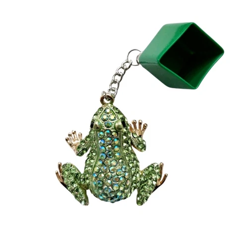 Green Frog Pool Chalk Holder Sparkly Billiards Chalker Pool Player Gift Octagon