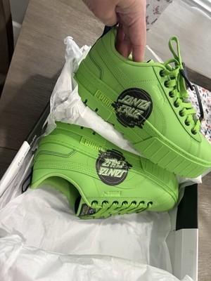 Puma Santa Cruz Women s Sneakers - Never Worn - Lime LimeGreen - Size 9
