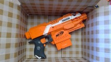 Custom Modified Nerf Stryfe Blaster w/ 4 Magazines