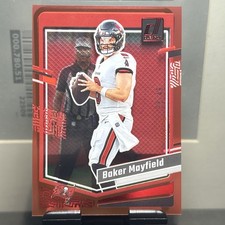 2023 Panini Clearly Donruss Baker Mayfield #46 Red /49