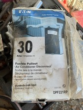  Eaton 30 AMP Fusible Pullout Air Conditioner Disconnect Outdoor 240 VAC NEW