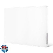 XVX White Glass Mouse Pad 4.0, Hard Mousepad for Gaming,Ultra-Smo