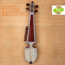 Nouveau instrument de musique marron afghan peinture à la main Rubab 4...