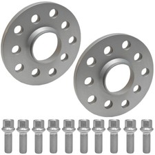 SCC Spurverbreiterung 20mm 2x10mm 5x112 für VW Scirocco 3 Phaeton + Radschrauben