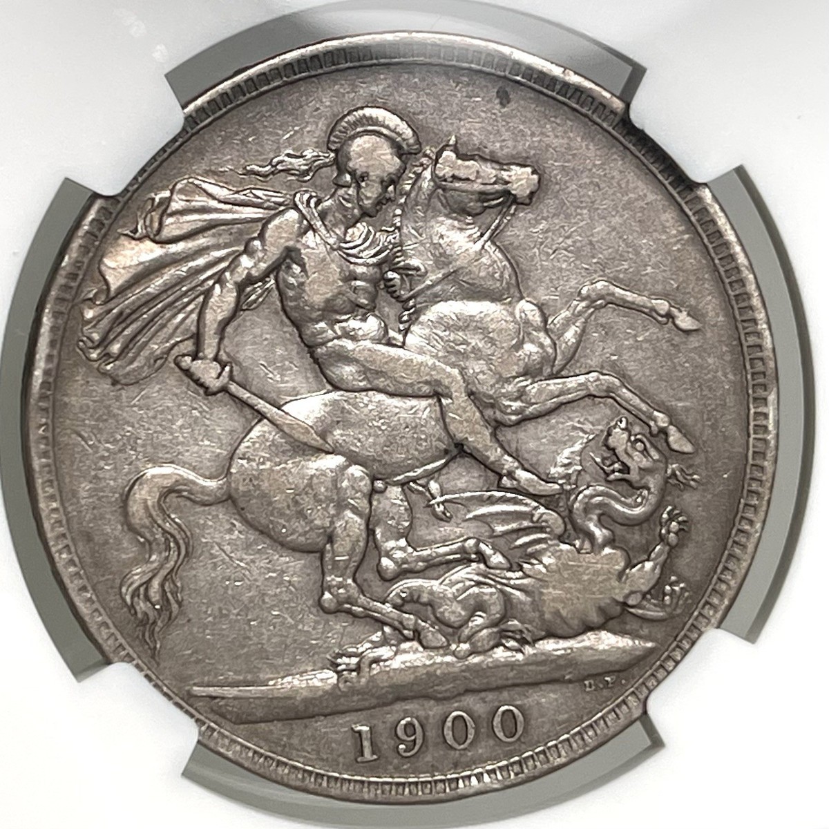 1900 Silver Crown Great Britain LXIV NGC VF25 Silver Coin England