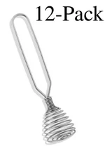 Fox Run Chrome Finish 8-Inch French Coil Whisk (12-Pack)