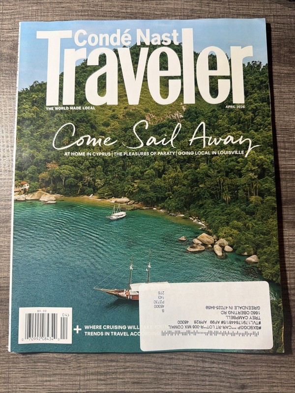 Conde Nast Traveler Magazine - Come Sail Away