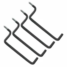 4x Heavy Duty Garage Storage Screw in Utility Tool Wall Mount Ladder Hanger Hook