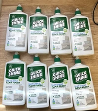 Quick Shine 27 oz. Floor Finish Protects Hardwood Tile Laminate Vinyl - Lot of 8