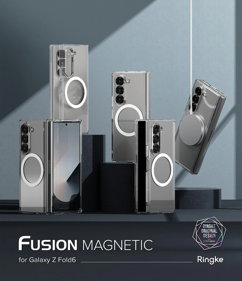 For Samsung Galaxy Z Fold 6 l Ringke [Fusion Magnetic] Clear Anti-Yellowing Case - Image 3 of 4