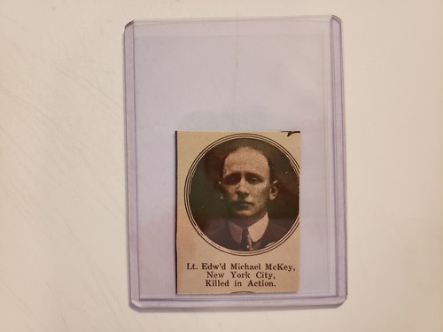 Lieutenant Edward Michael McKey New York City 1919 World War 1 WW1 Hero - 第 1/1 張圖片