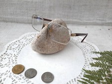 VTG Glasses Reading Eyeglasses Spectacles Real Glass Silver Frame 17