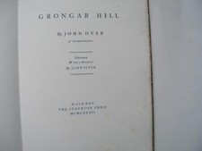 GRONGAR HILL By John Dyer Lithographs by John Piper Signed limited ed 1982