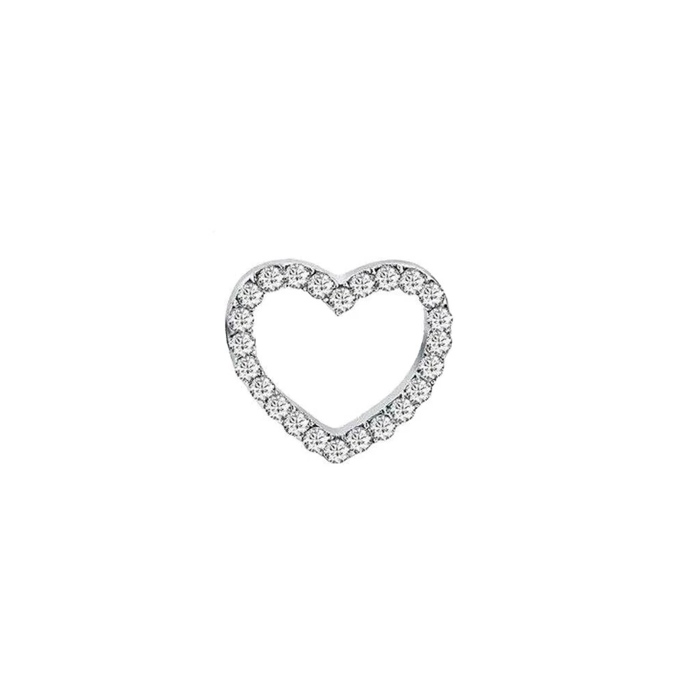 Anillo piercing pezón en forma de corazón con barra protectora para mujer, joyería, conjunto Foto 4 de 4