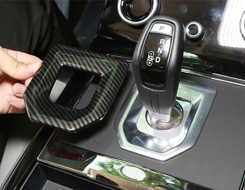 Carbon Fiber ABS Gear Shift Panel Cover For Land Rover Range Rover Evoque 2020 - Picture 9 of 12