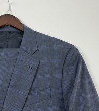 Armani Collezioni G Line Plaid Two Button Suit Size 44 R RETAIL 1,695 938