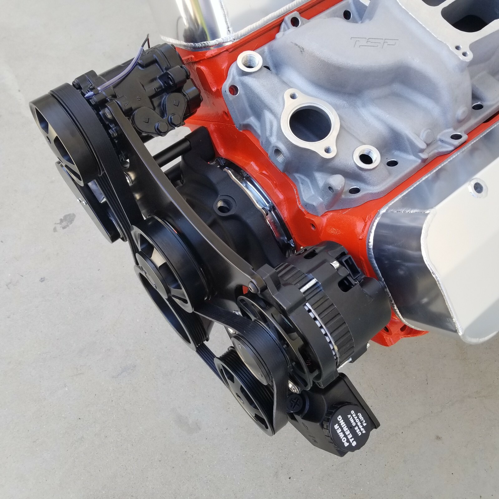 Big Block Chevy Serpentine Kit Front Drive System Black BBC 396 402 427