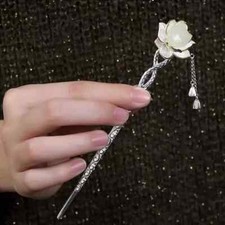Chinese Retro Female Lotus Flower Hairpin Hanfu Ancient Style Hairpin Headdress