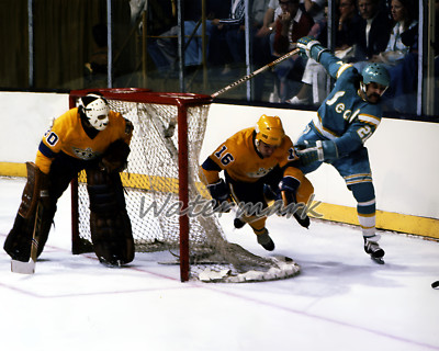 NHL 1975 Marcel Dionne Kings Battles Denns Maruk Seals Color 8 X 10 Photo Pic