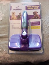 Hertzko Self-Cleaning Slicker Brush for Dogs, Cats - the Ultimate Dog Brush for 