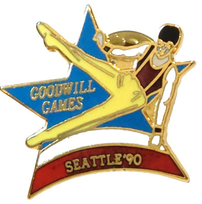 Goodwill Games (Pommel Horse) Seattle 1990 Lapel Pin