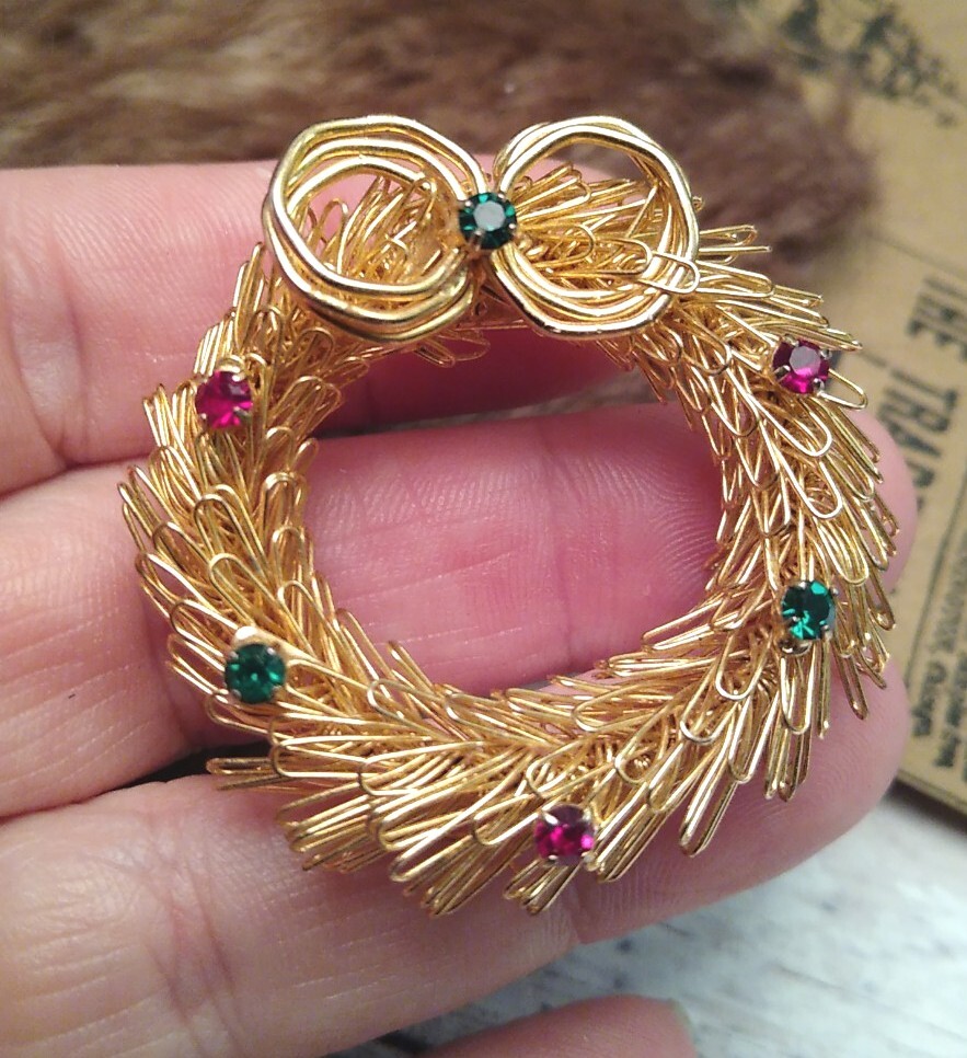 Festive Multicolor Unsigned EISENBERG Rhinestone … - image 7