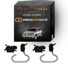 White Angel Eye LED Headlight Halo kit for 2009-2013 Dodge Journey Headlights