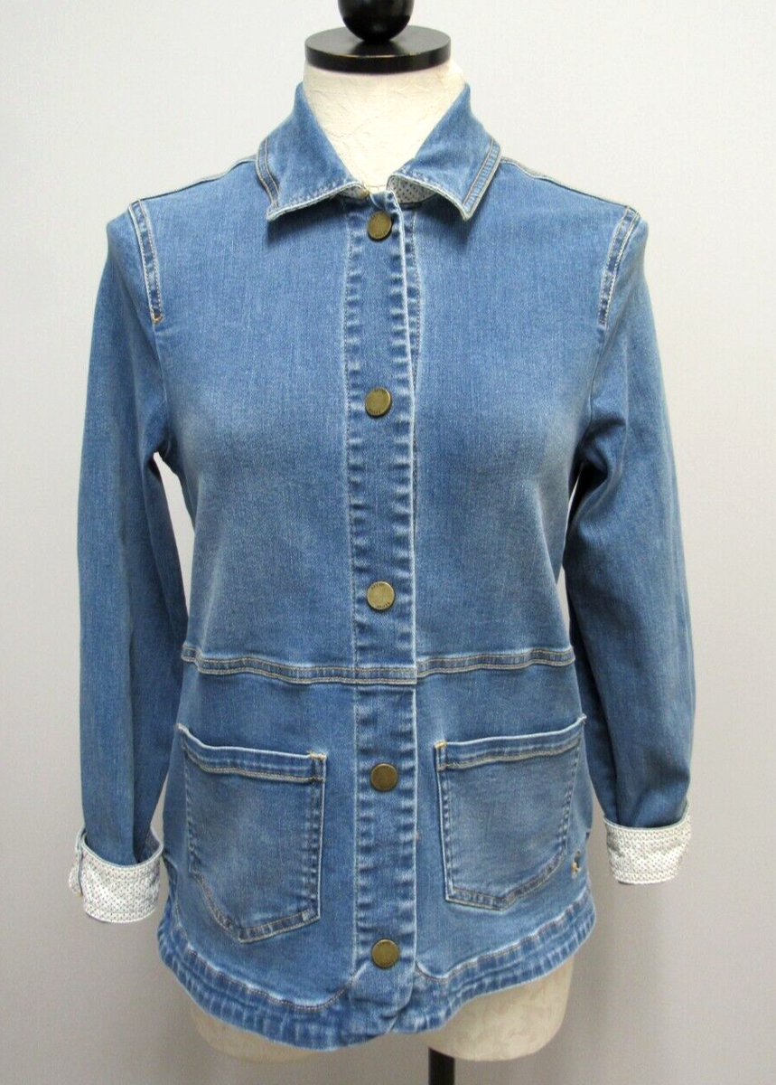 Casual Jacket Joules Imogen Jacket Pink Joules Imogen Denim Casual