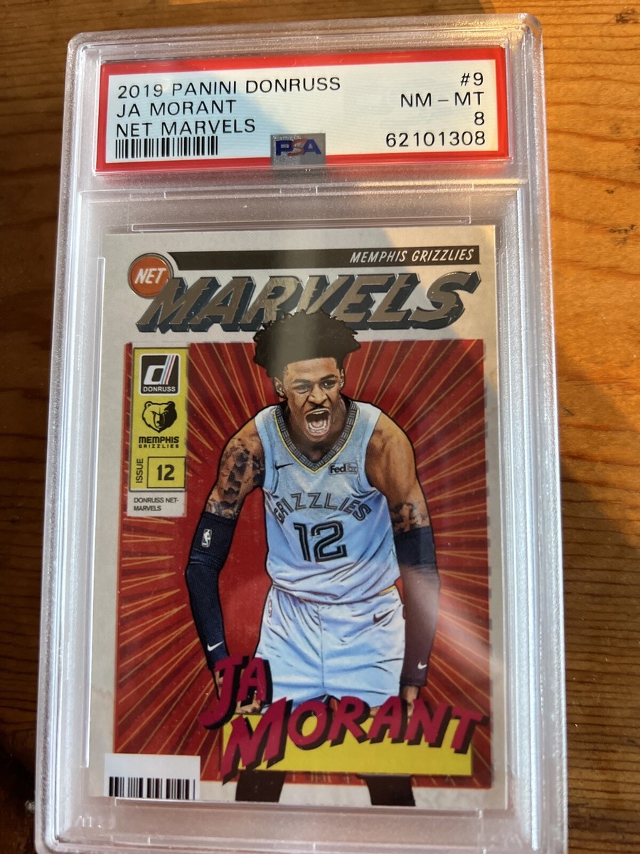 2019 Panini Donruss Net Marvels Ja Morant #9 Grizzlies SSP RC PSA 