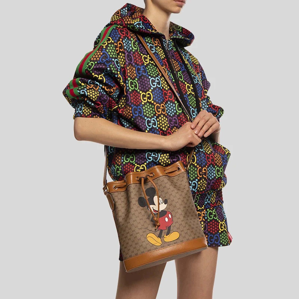 GUCCI x Disney Mickey Mouse beige & brown coated supreme Web GUCCI x Disney Mickey Mouse beige & brown coated supreme Web