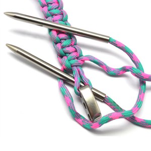 2Pcs-Stainless-Steel-550-Paracord-Fids-Lacing-Stitching-Weaving-Knitting-Needles