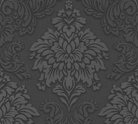Vliestapete Barock Schwarz Anthrazit Glitzer 36898-4 (3,35€/1Qm)