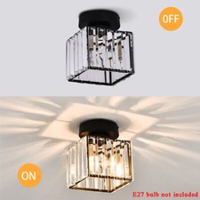 Modern LED Crystal Ceiling Light Chandelier Living Room Hallway Pendant Lamp UK