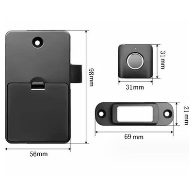 High security Fingerprint Cabinet Lock for Privacy and For Smart Home Experience