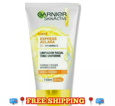 1 x 150 ml Garnier Skin Active Face  Face cleanser/ Tono uniforme Brighter Skin 