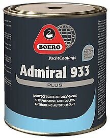 ANTIVEGETATIVA AUTOLEVIGANTE BOERO ADMIRAL 933 PLUS - BLU BIANCO NERO - 2,50 LT - Foto 1 di 1