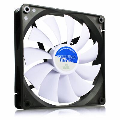 AABCOOLING Super Silent Fan 14 - PC Gehäuse LÜFTER 140mm, Kühler, leise 8,6dB