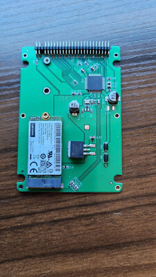 3.5'' 40-Pin 40pin IDE To Micro SATA adapter + micor SSD 32 GB+ Games, DOS, Win98