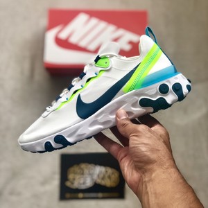 nike react element 55 white green blue