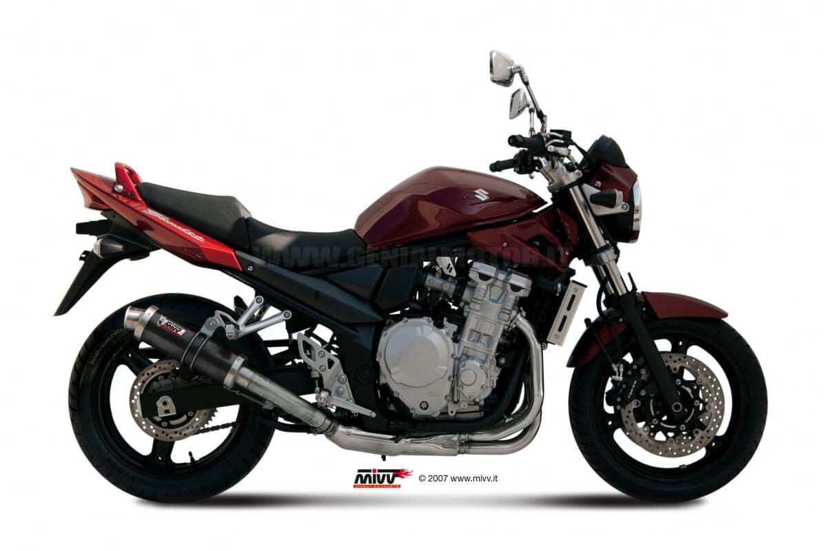 Mivv Exhaust Muffler GP Black Stainless Steel Suzuki Gsf 650 Bandit 2007 > 2015