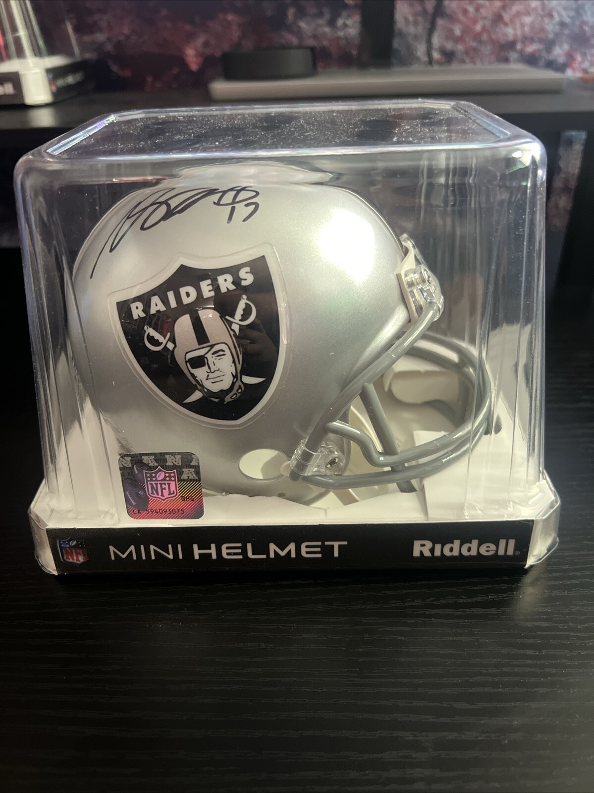Davante Adams Autographed Signed Las Vegas Raiders Mini Helmet Beckett Authentic 