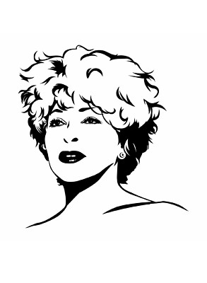 4'' TINA TURNER VINYL AUFKLEBER FÜR AUTO, WAND, FENSTER, 8 FARBEN, 