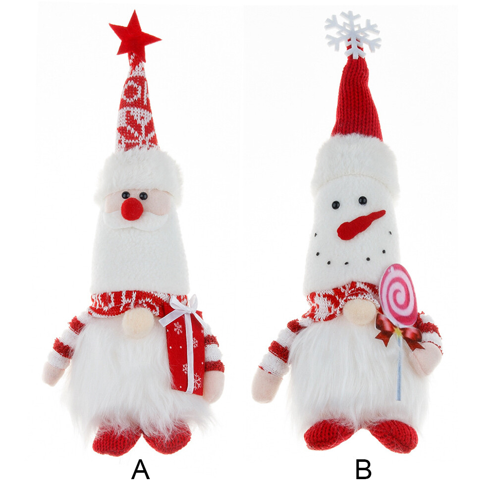 Soft Handmade Tree Topper Christmas Desk Ornaments Doll Cute Coffee