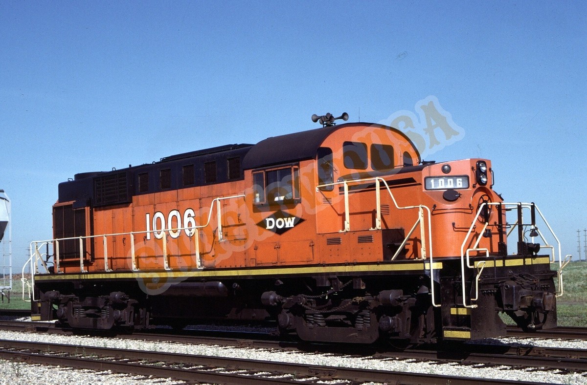 Vtg 1993 Train Slide 1006 Dow Chemical Engine Fort Saskatchewan AB