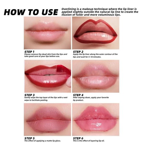 Lip Liner Tattoo #01 Nude Pink Matte Lip Contour – Free Shipping | Natural Lips - Picture 2 of 5