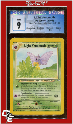 Light Venomoth (Unlimited) graded CGC 9 for sale on eBay