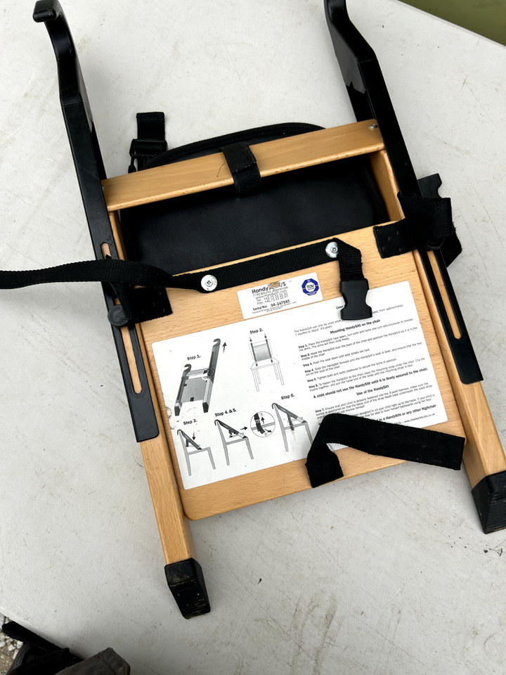 Handysitt Portable Highchair Booster Travel High Chair light Wood eBay